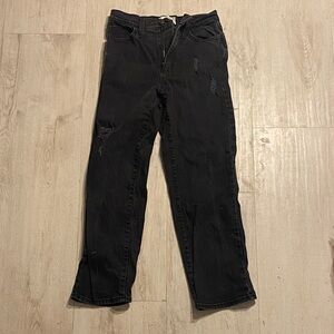 Vintage straight black jeans by universal thread